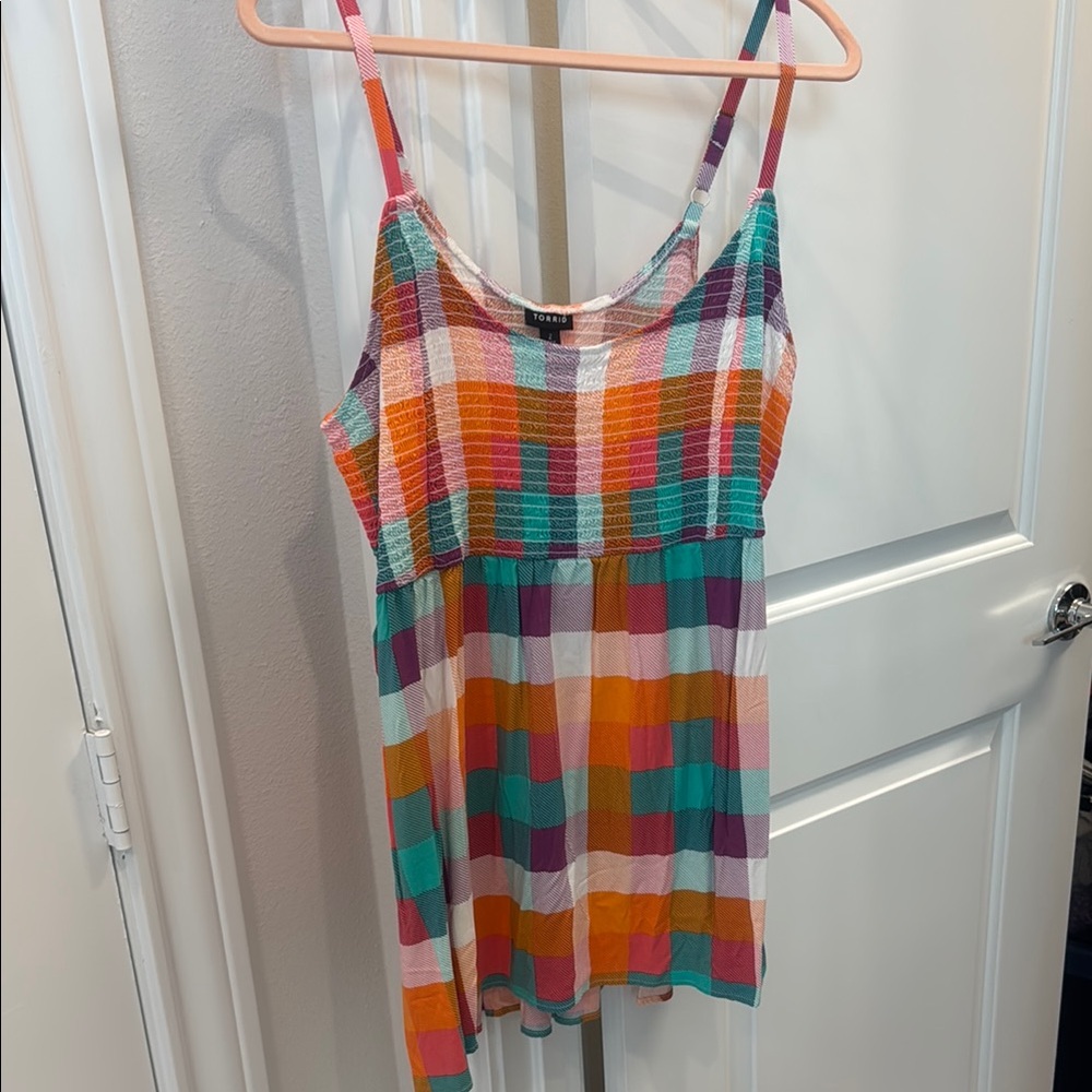 Torrid Orange and Blue Sleeveless Camisole